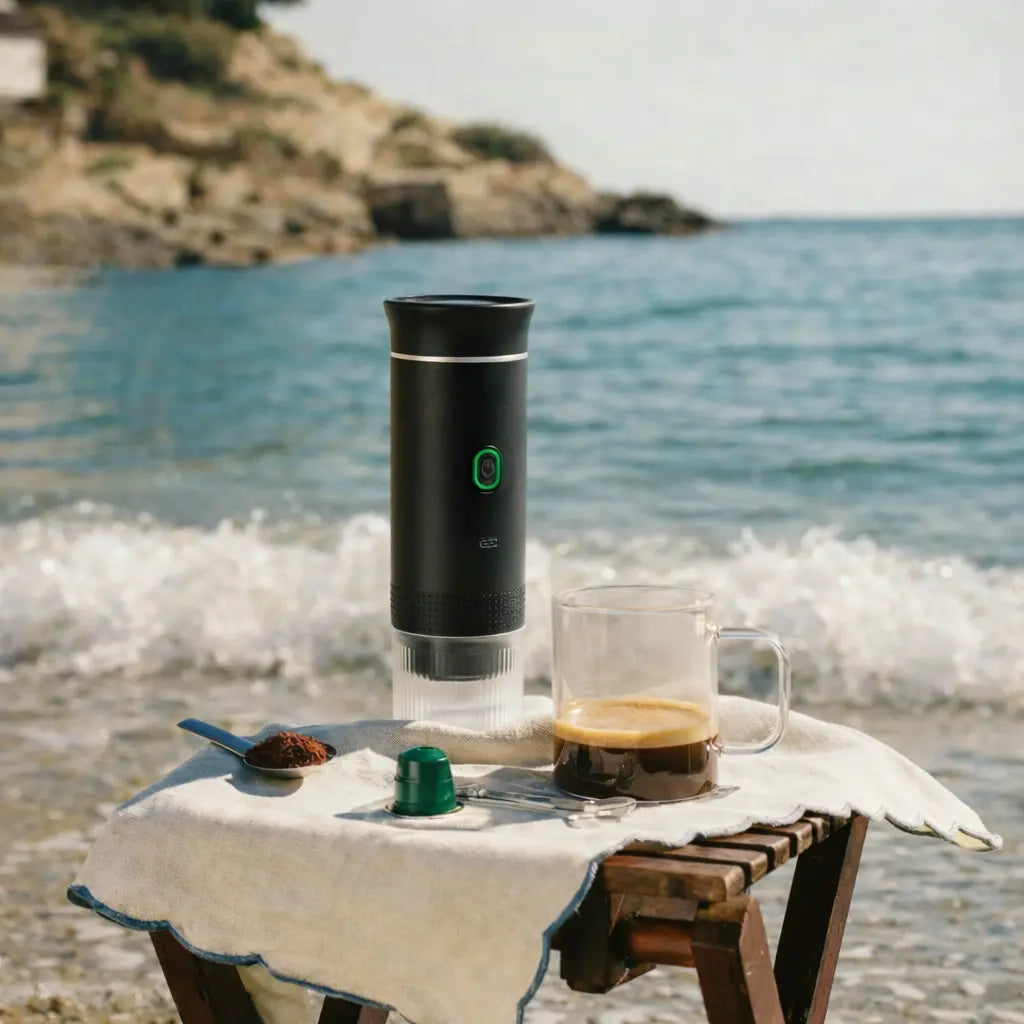 Cafetière Portable Expresso | Voiture Camping Voyage | WAYOUT