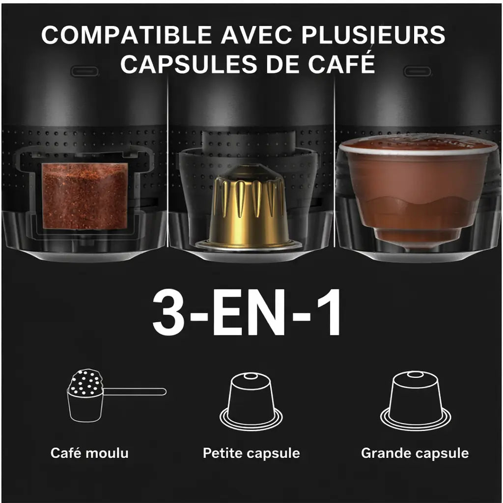 Cafetière Portable Expresso | Voiture Camping Voyage | WAYOUT