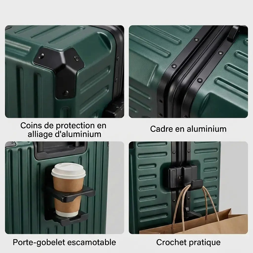 Valise Cabine Rigide Ultralight 55cm - Vert Foncé| WAYOUT