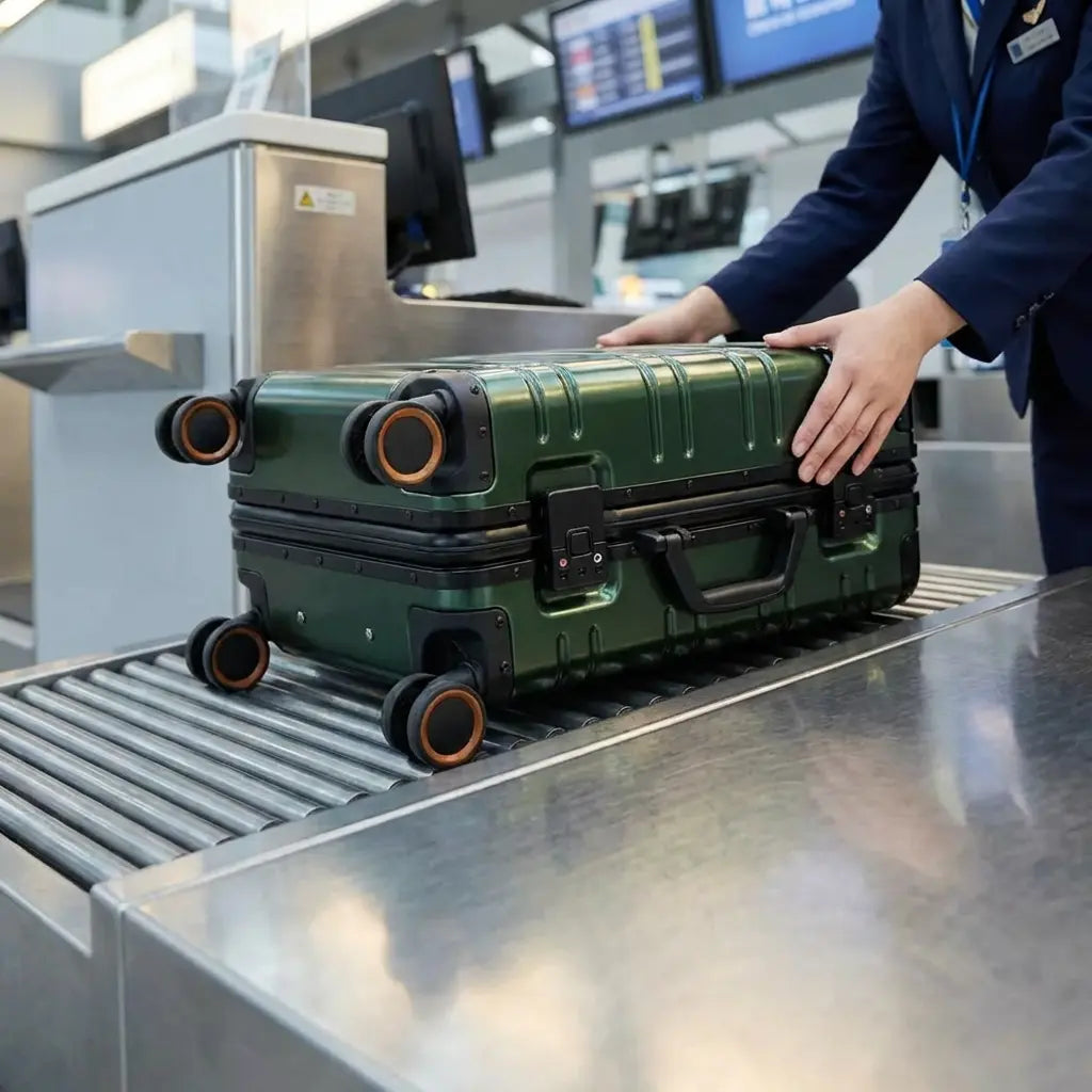 Valise Cabine Rigide  55cm - Vert Foncé | WAYOUT