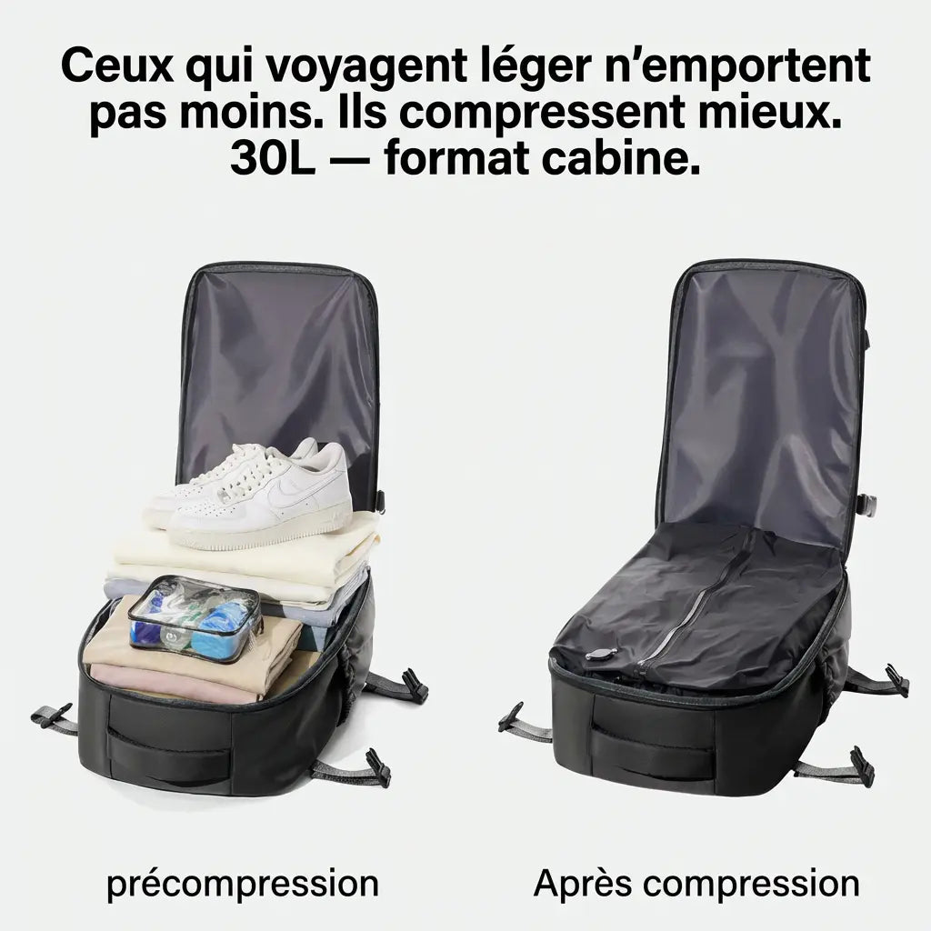 Sac à Dos Cabine à Compression Sous Vide 36-55L | WAYOUT
